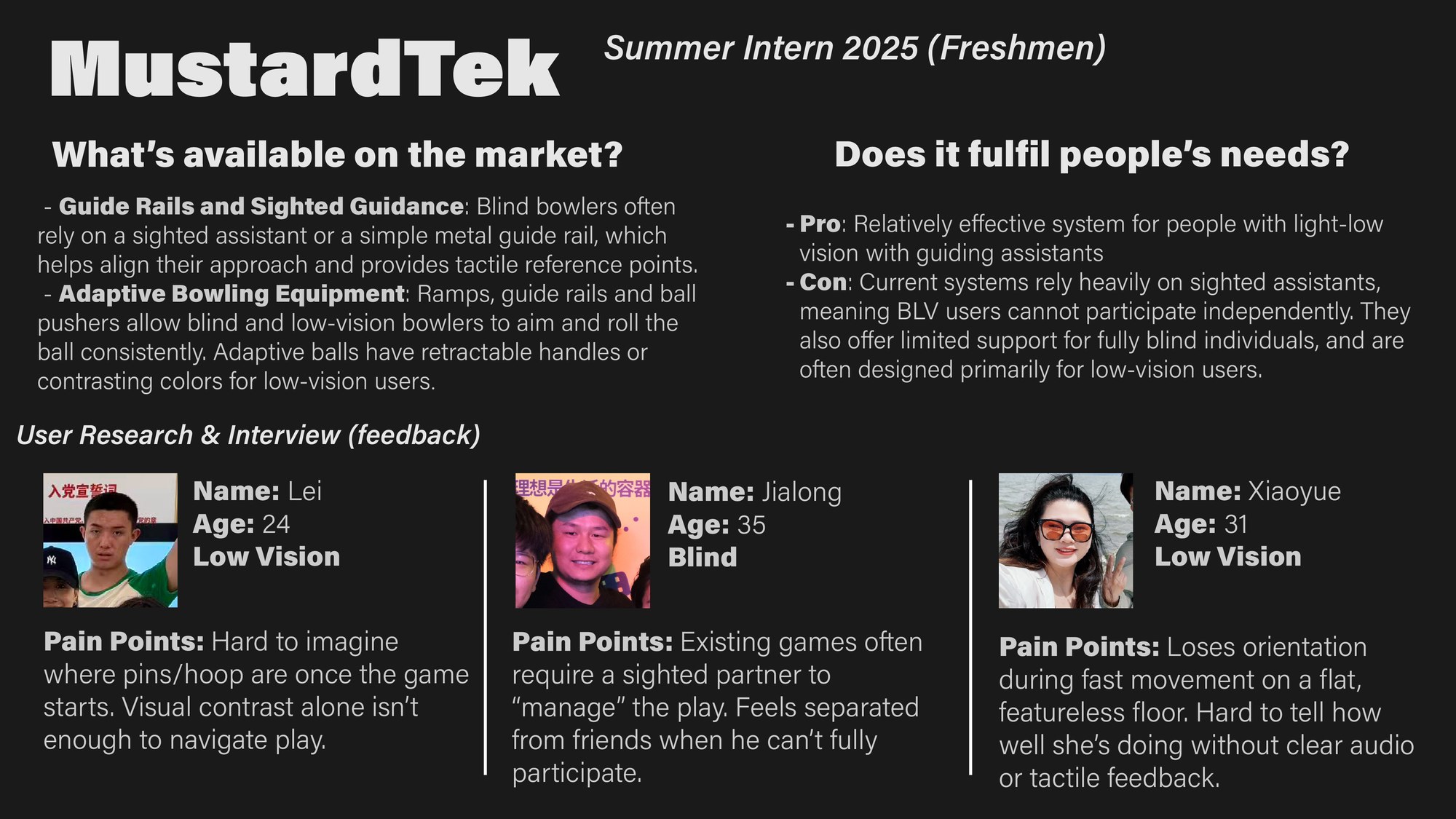 MustardTek market review and interviews with three blind and low-vision participants
