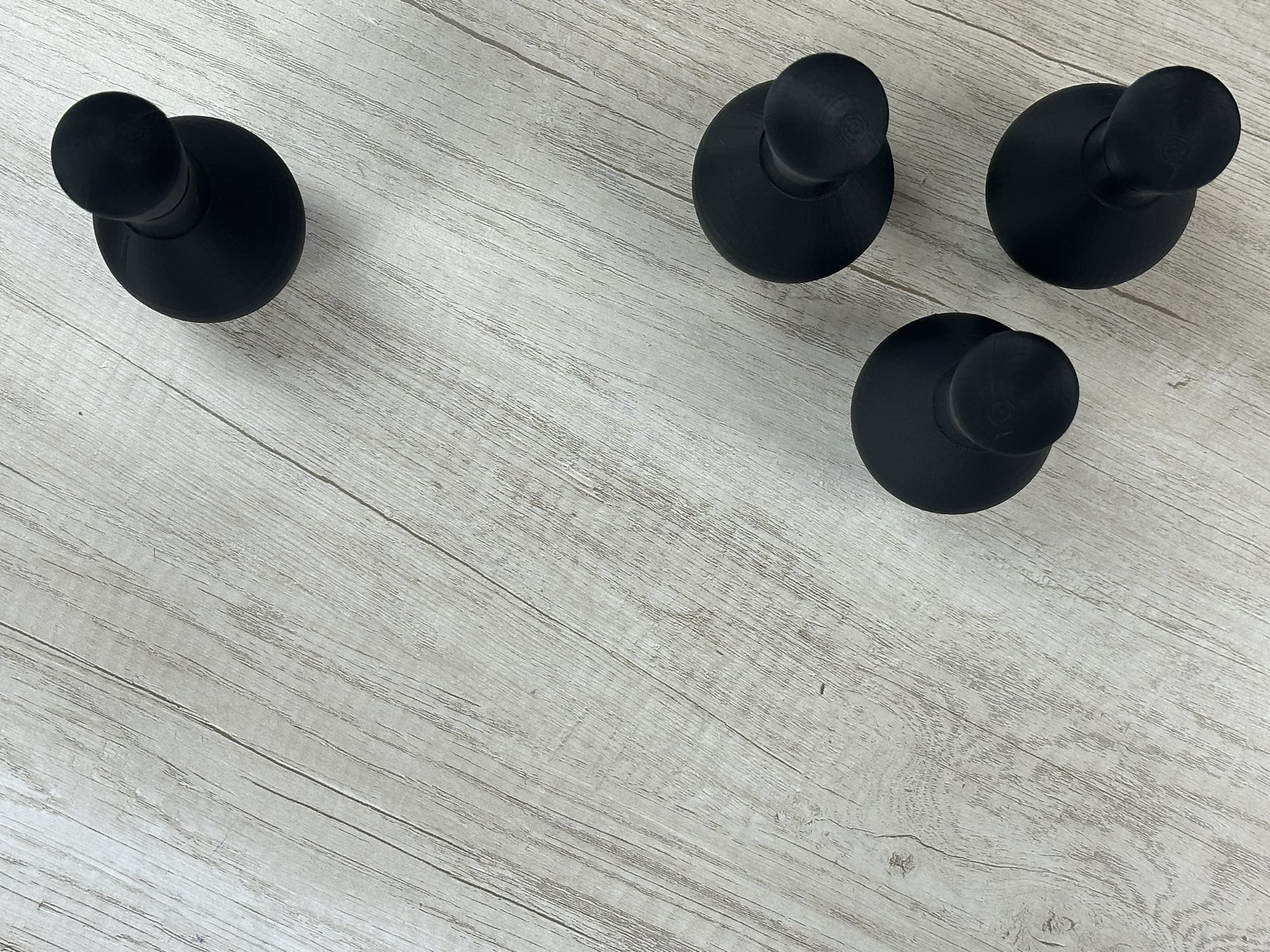 Four bowling pins remaining in the second physical game state