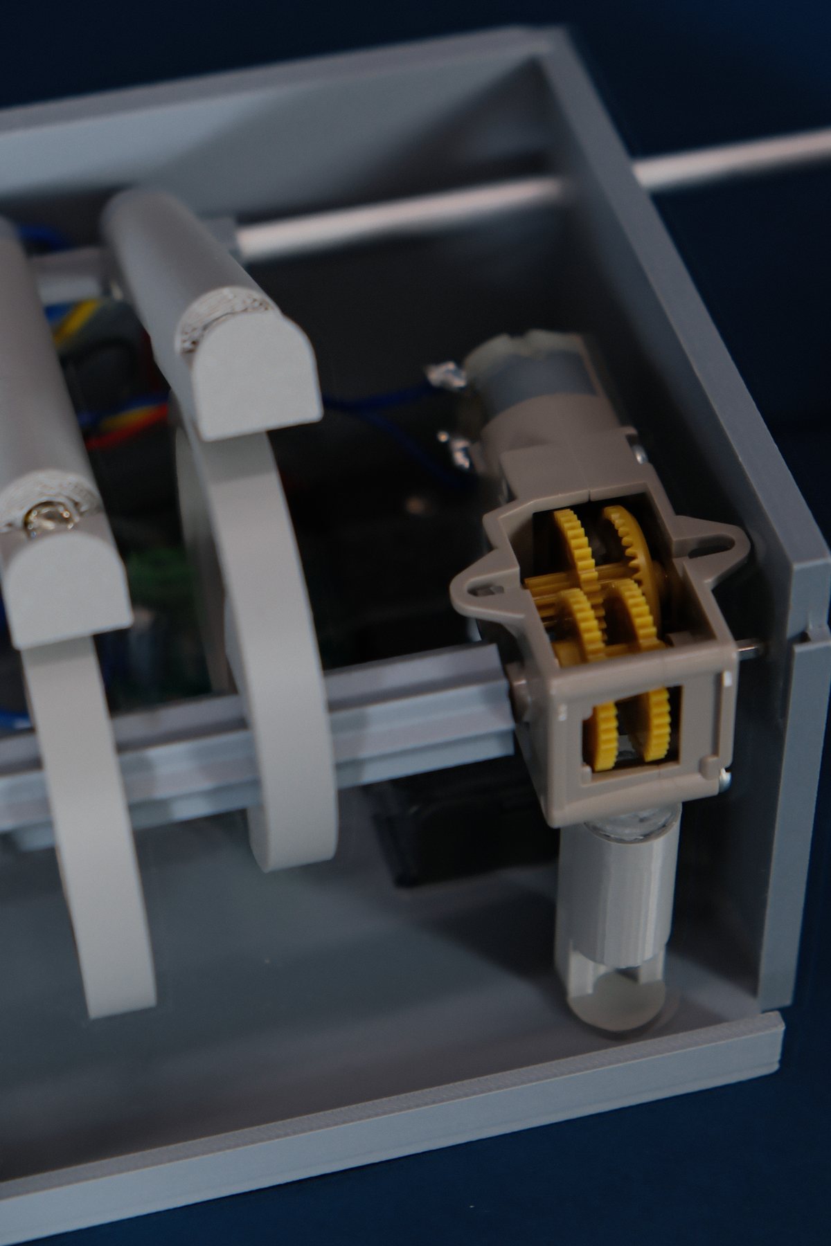 Motor and rotating mechanism detail